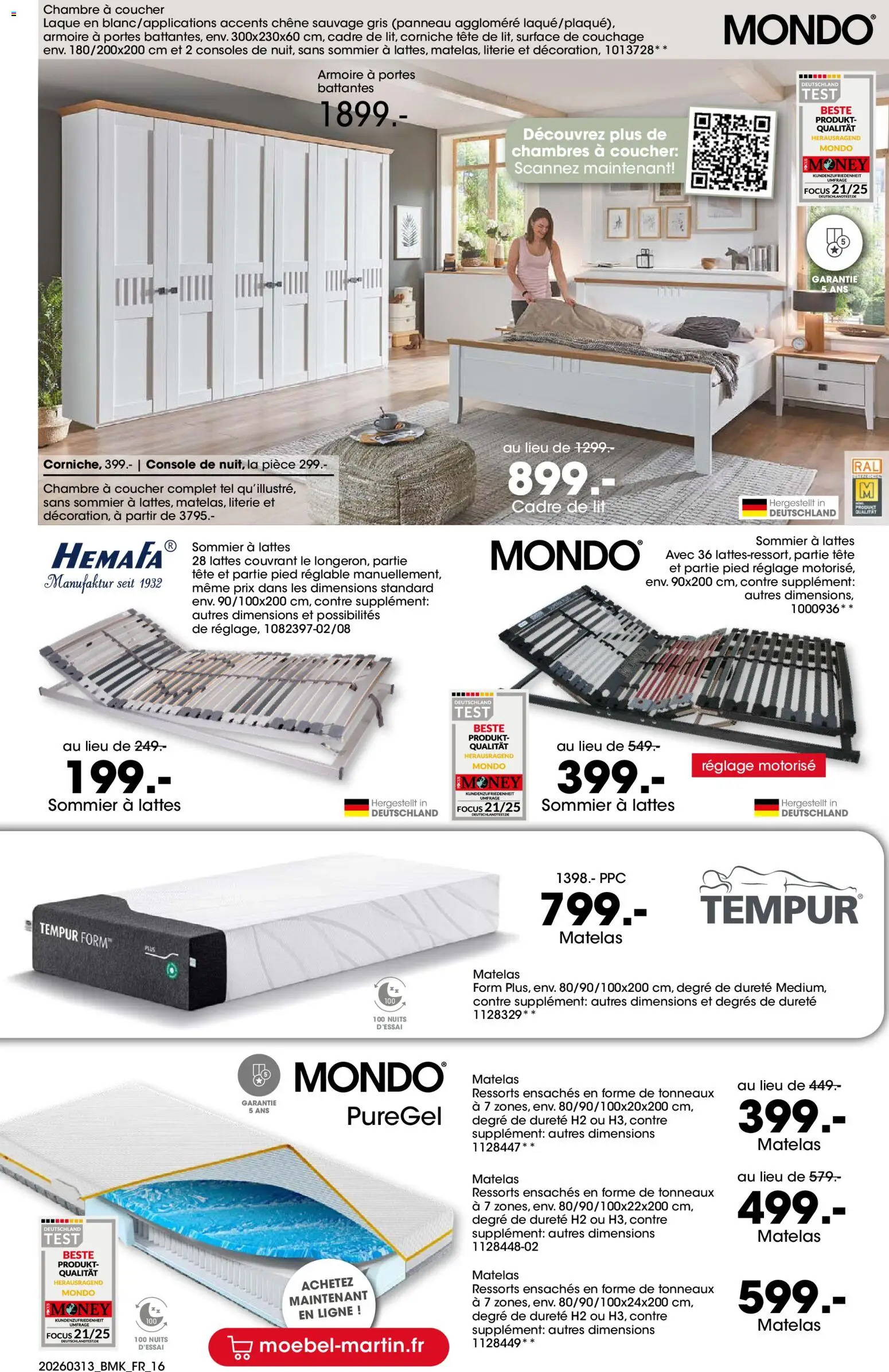 {H1} | Page: 16 | Produits: Lit, Matelas, Sommier, Literie