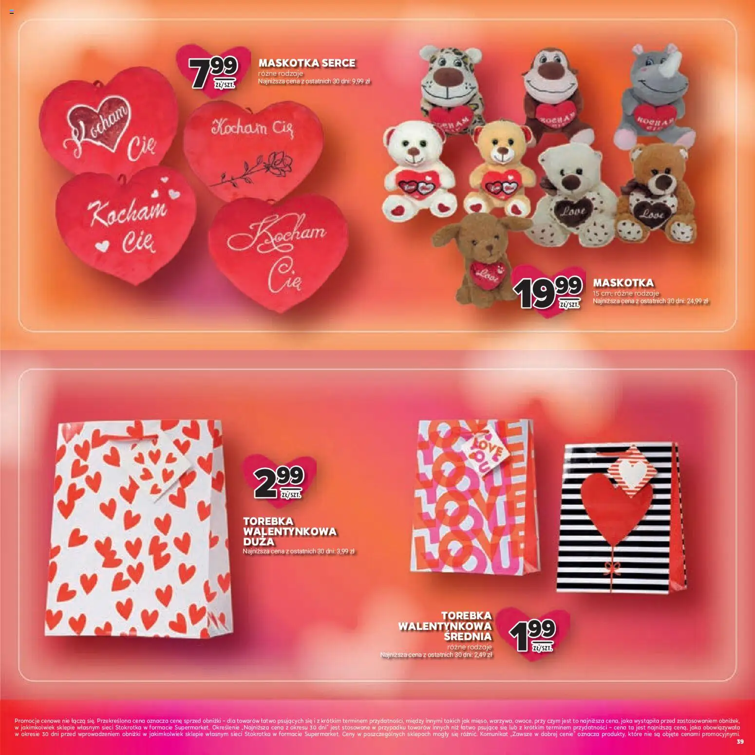Stokrotka Gazetka - Walentynki od 05.02.2026 | Strona: 39