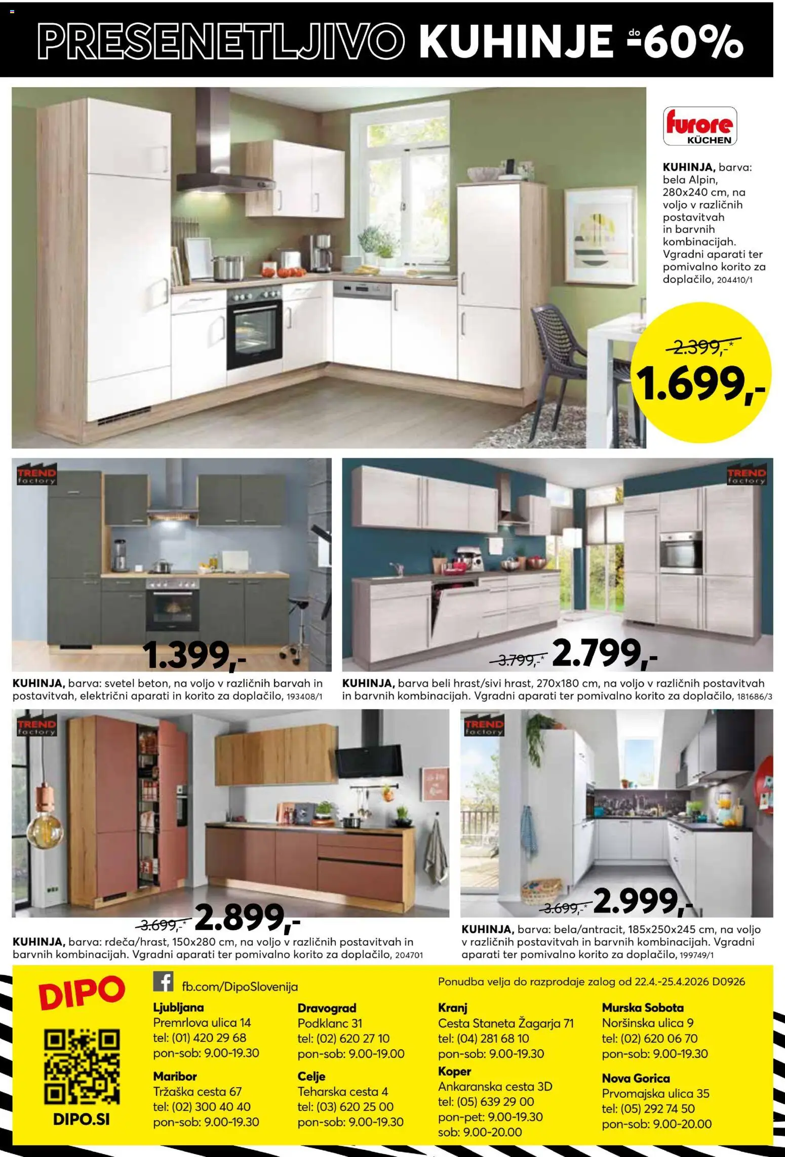 Novi Dipo katalog ponudbe – veljaven od 22.04.2026 | Stran: 16 | Izdelki: Pomivalno korito, Barva