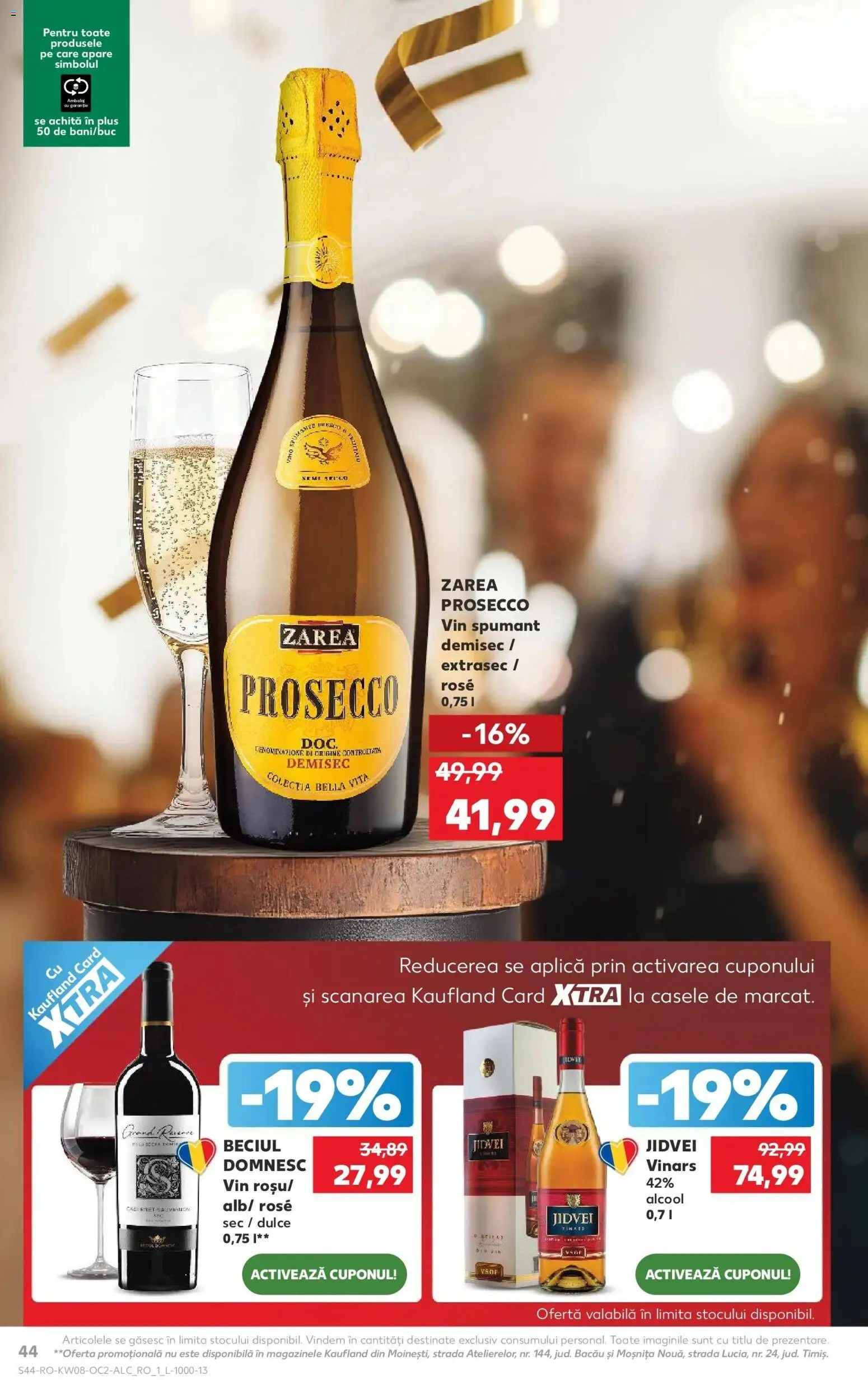 Noul catalog Kaufland – valabil de la 18.02.2026 | Pagină: 44 | Produse: Prosecco, Vin