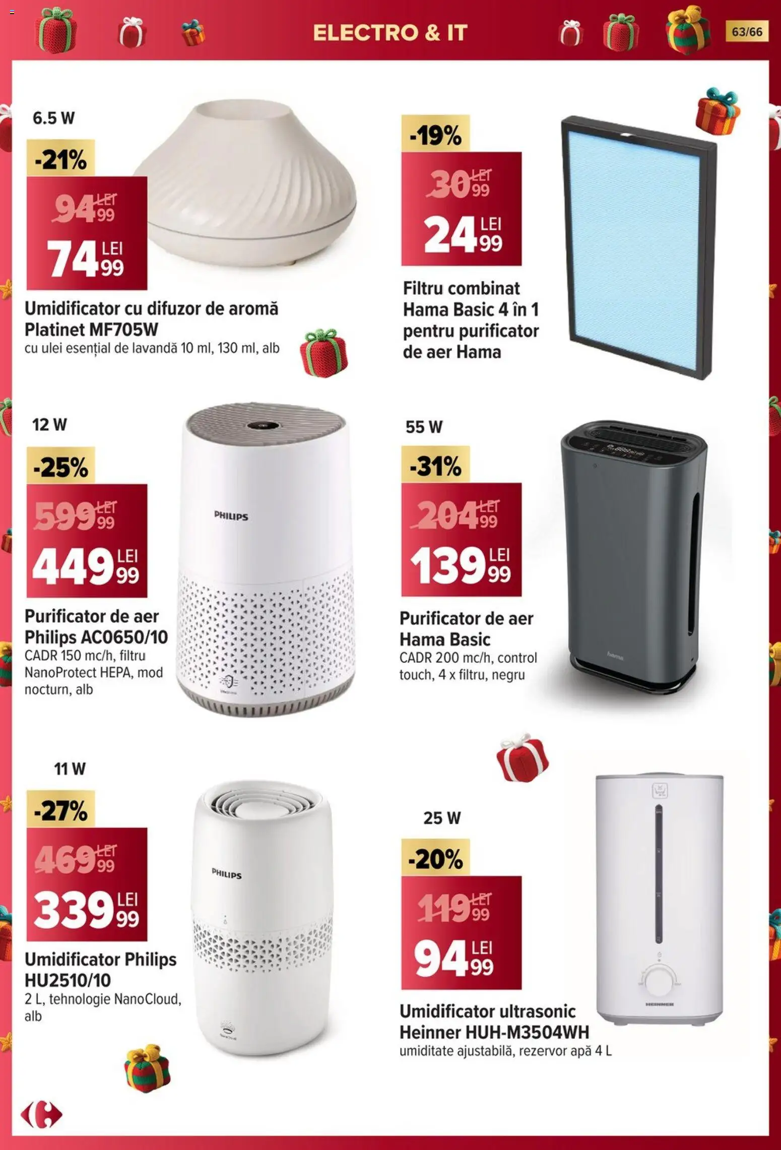 Noul catalog Carrefour – valabil de la 19.11.2025 | Pagină: 63 | Produse: Enginar, Difuzor, Purificator De Aer, Ulei