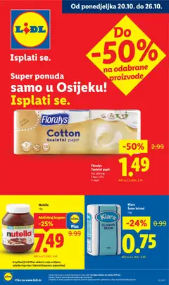 Lidl - Super ponuda u Osijeku - Pregled kataloga iz trgovine Lidl, vrijedi od 20.10.2025