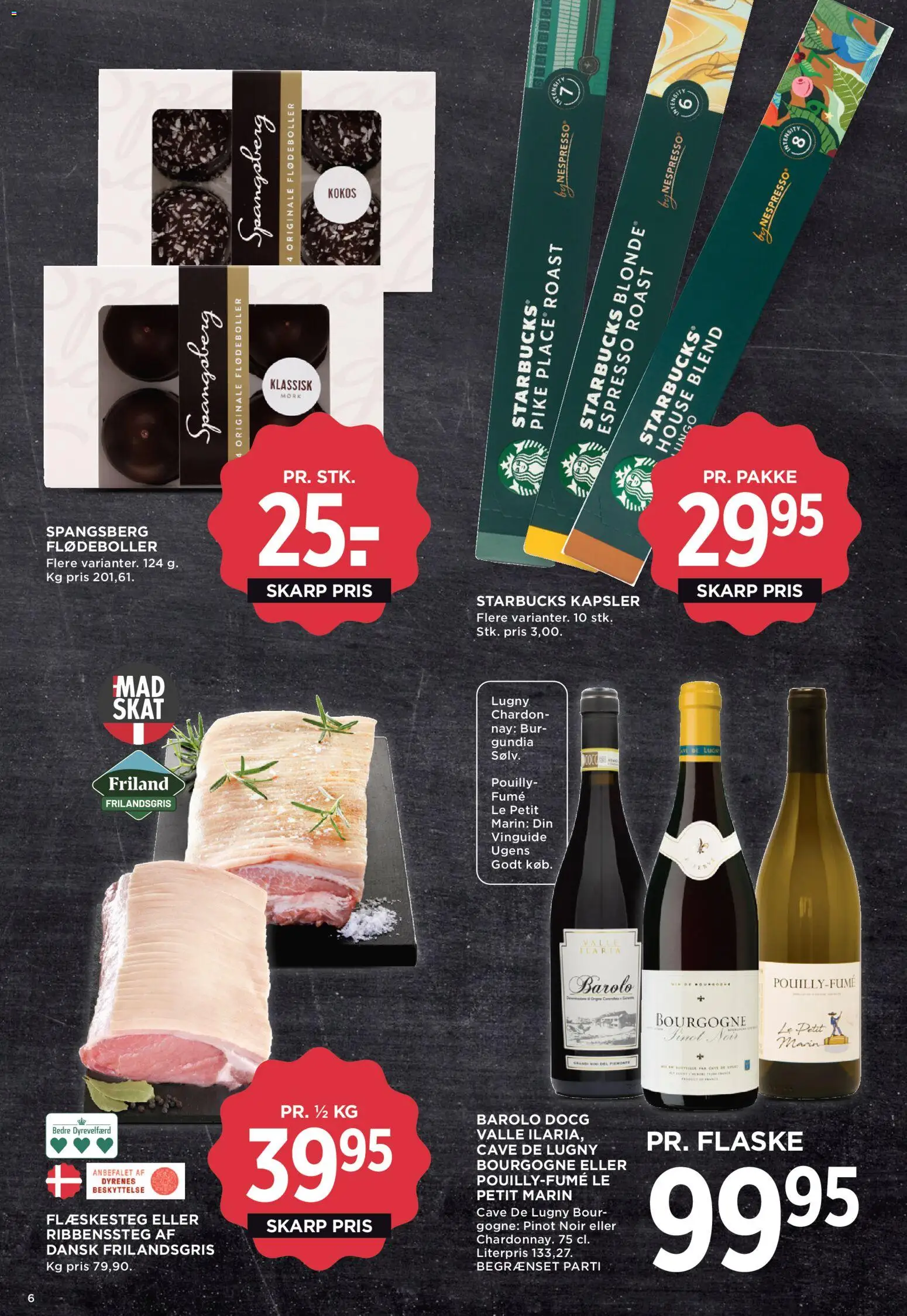 Meny tilbudsavis – gyldig fra 24.04.2026 | Side: 6 | Produkter: Flødeboller, Flæskesteg