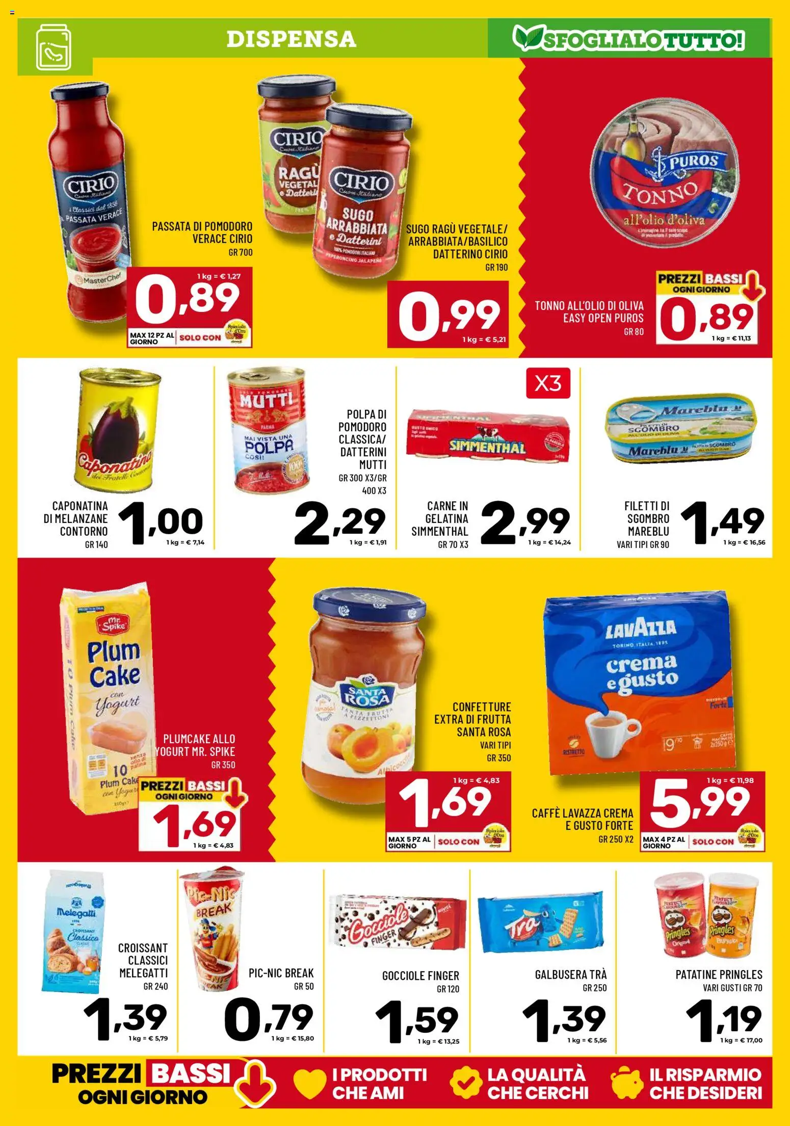 Volantino Il Centesimo del 02.01.2026 | Pagina: 9 | Prodotti: Crema, Yogurt, Caffè, Ragú