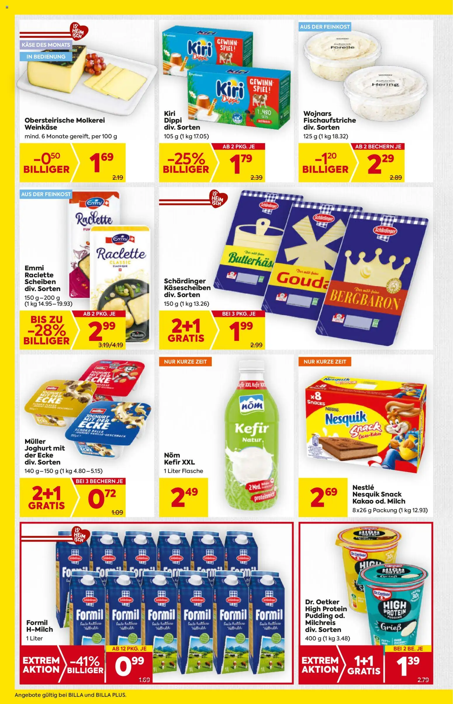 Billa Flugblatt - Kärnten gültig ab 06.11.2025 | Seite: 12 | Produkte: Spiel, Milch, Käse, Joghurt