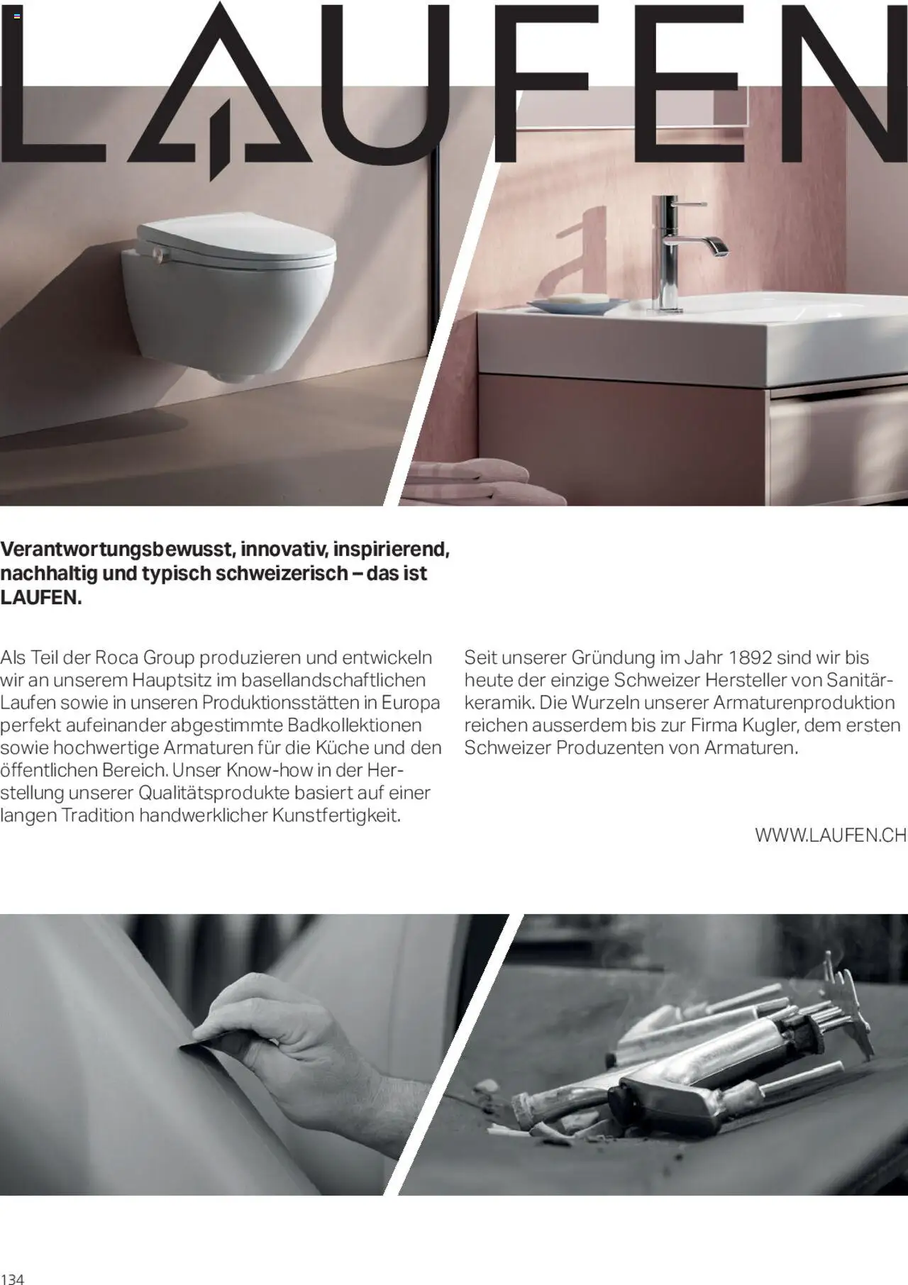 Fust Badezimmermagazin ab 05.05.2025 | Seite: 134