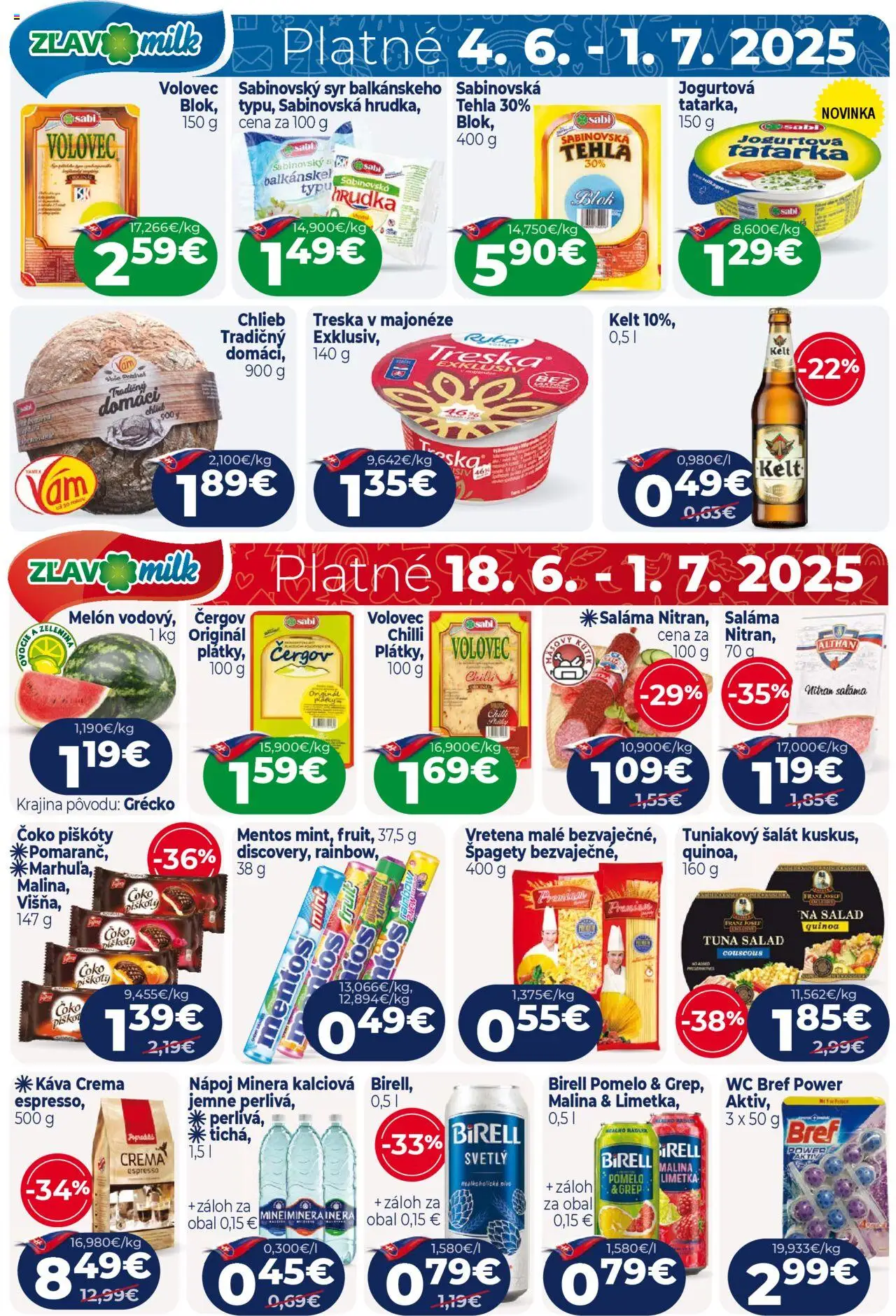 Milk Agro leták │ platný od 18.06.2025 | Strana: 12 | Produkty: Birell, Chilli, Ryba, Špagety