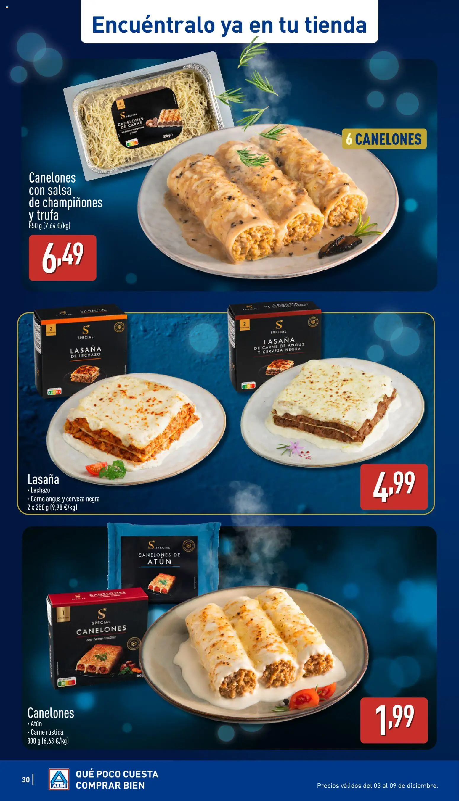 Aldi folleto Baleares │ válido desde el 04.12.2025 | Página: 30 | Productos: Cerveza, Lasaña, Canelones