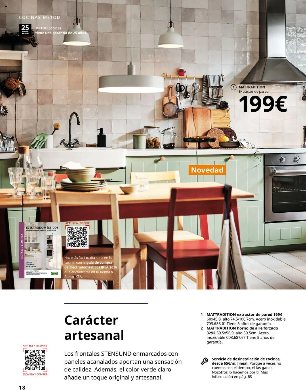 Catálogo IKEA Cocinas │ válido desde el 01.09.2025 | Página: 18 | Productos: Horno de aire forzado, Horno, Cocina