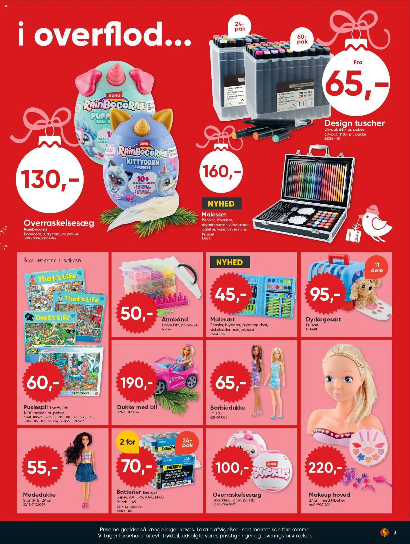 Bigdollar tilbudsavis – gyldig fra 12.12.2025 | Side: 3 | Produkter: Makeup, Batterier, Batteri