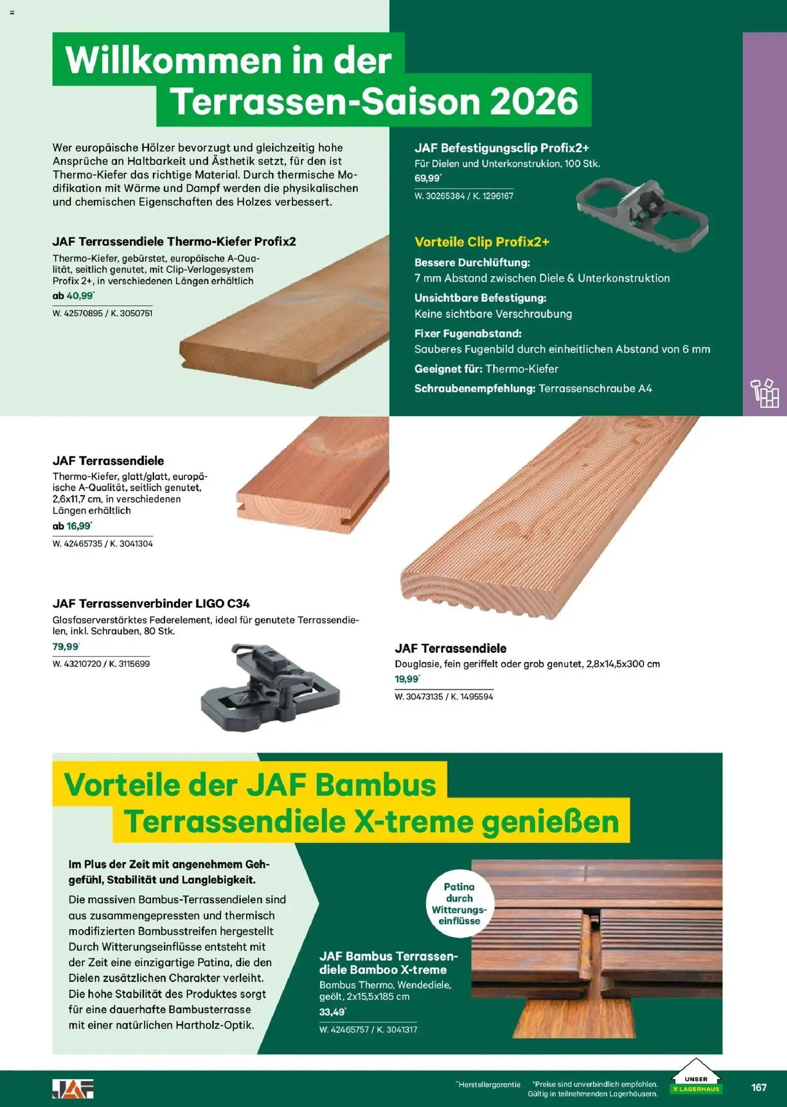 Lagerhaus Garten & Freizeit Katalog 2026 gültig ab 01.03.2026 | Seite: 167