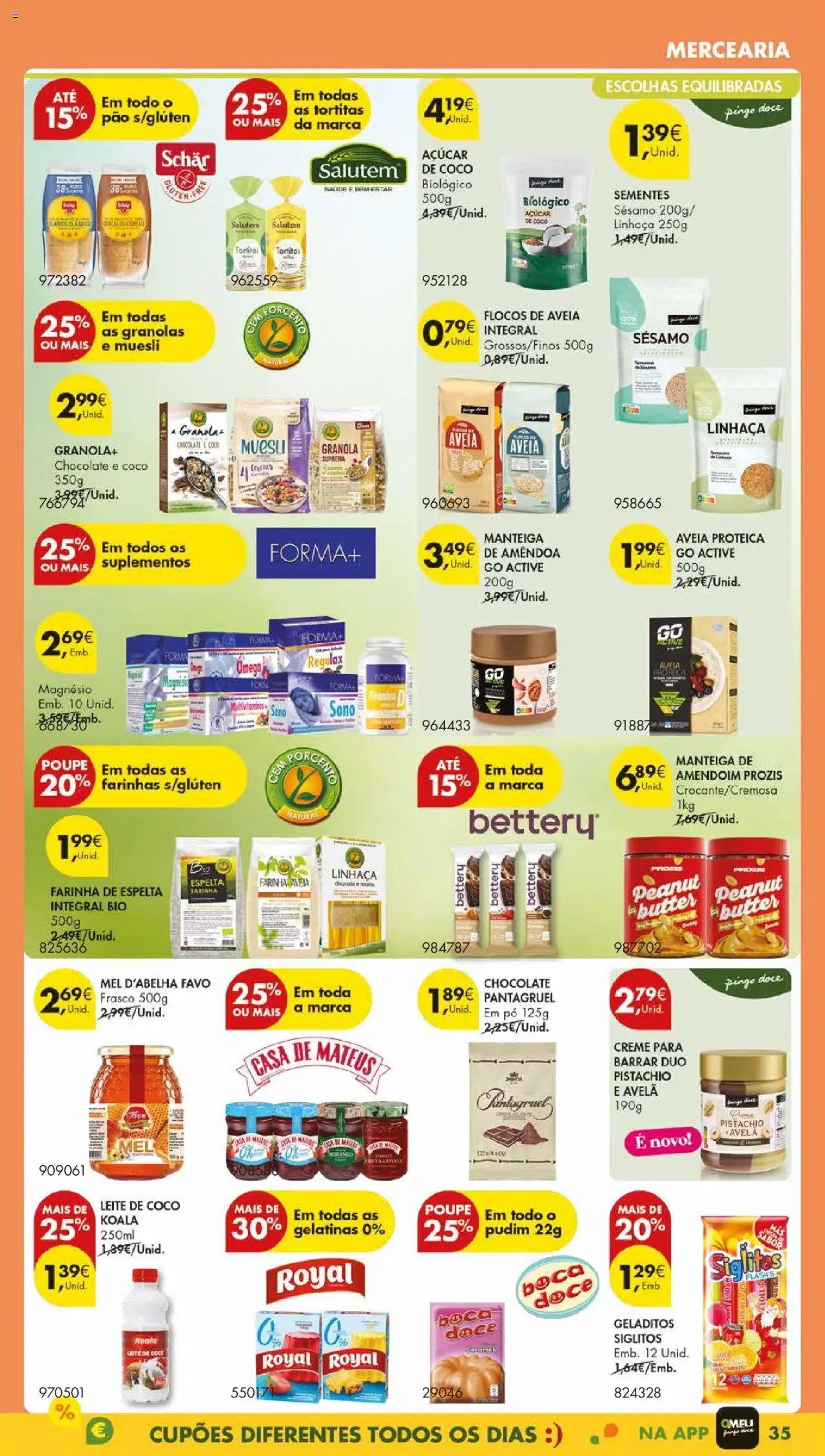 Pingo Doce folheto │ válido de 19.08.2025 | Página: 39 | Produtos: Granola, Pó, Pão, Chocolate