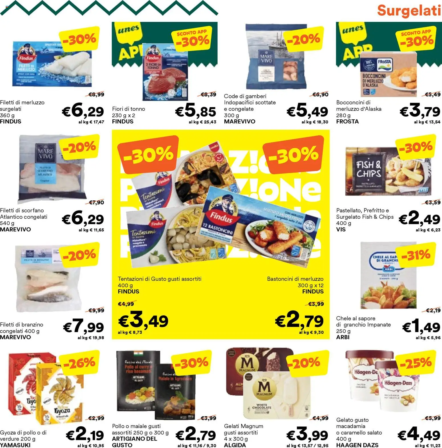 Volantino Unes del 26.02.2026 | Pagina: 5 | Prodotti: Maiale, Riso, Gamberi, Tonno