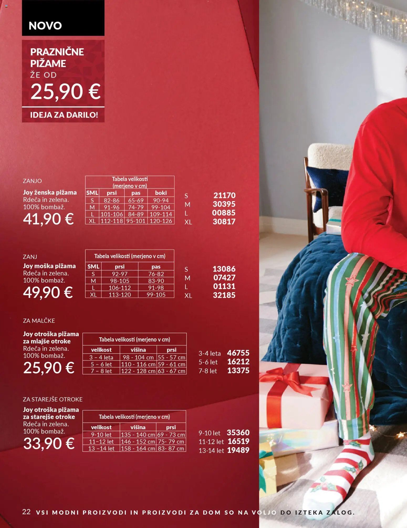 Novi Avon katalog ponudbe – veljaven od 01.10.2025 | Stran: 22 | Izdelki: Pižama, Zelena