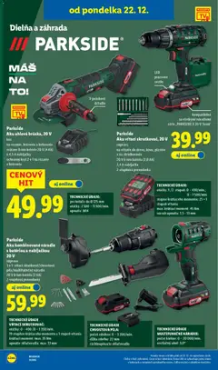 Lidl leták platný od 18.12.2025 | Strana: 38 | Produkty: Svetlo, Skrutkovač, Píla, Náradie