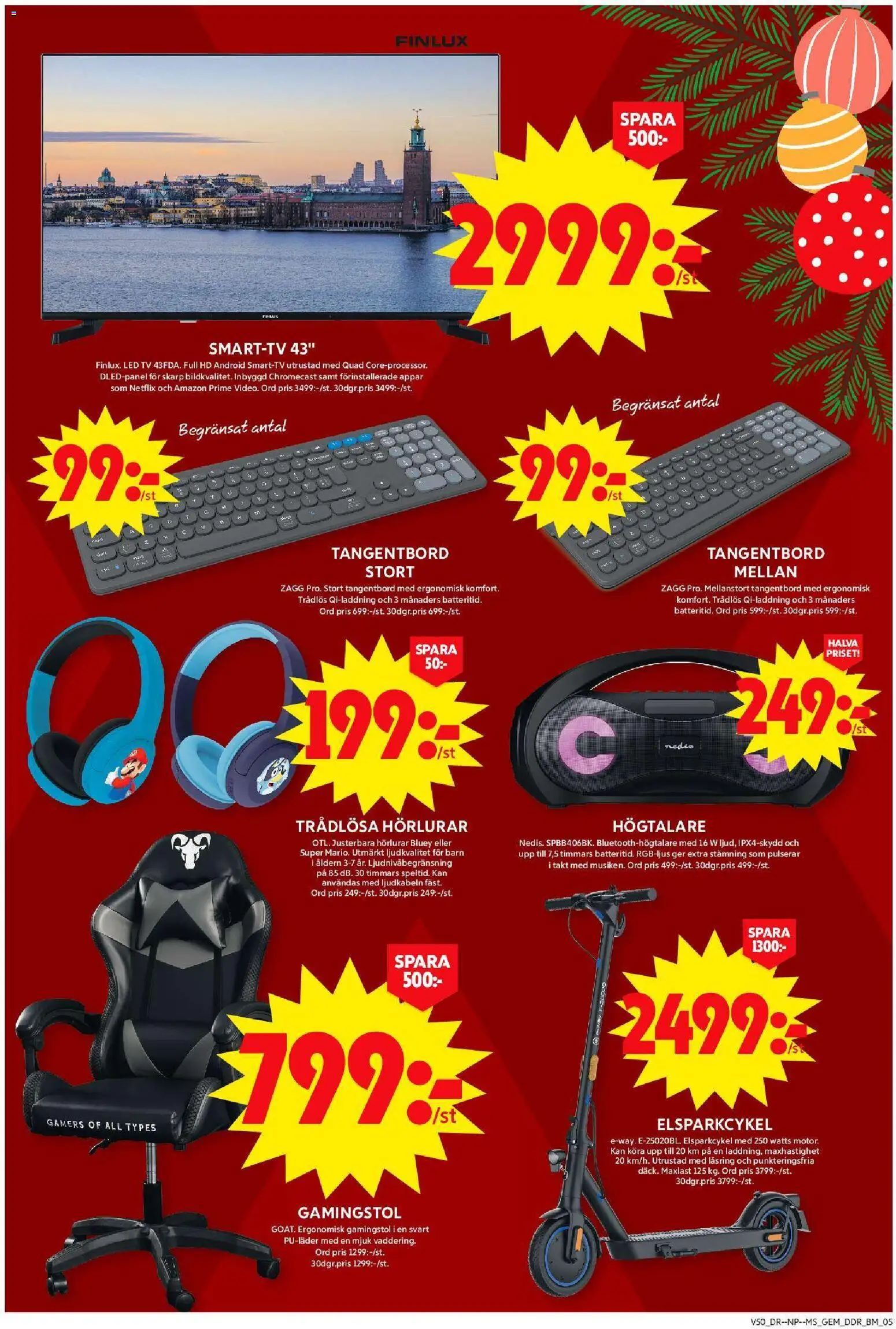 ICA Maxi reklamblad aktuell från 08.12.2025 | Sida: 11 | Produkter: Gem, Smart tv, Tv, Högtalare