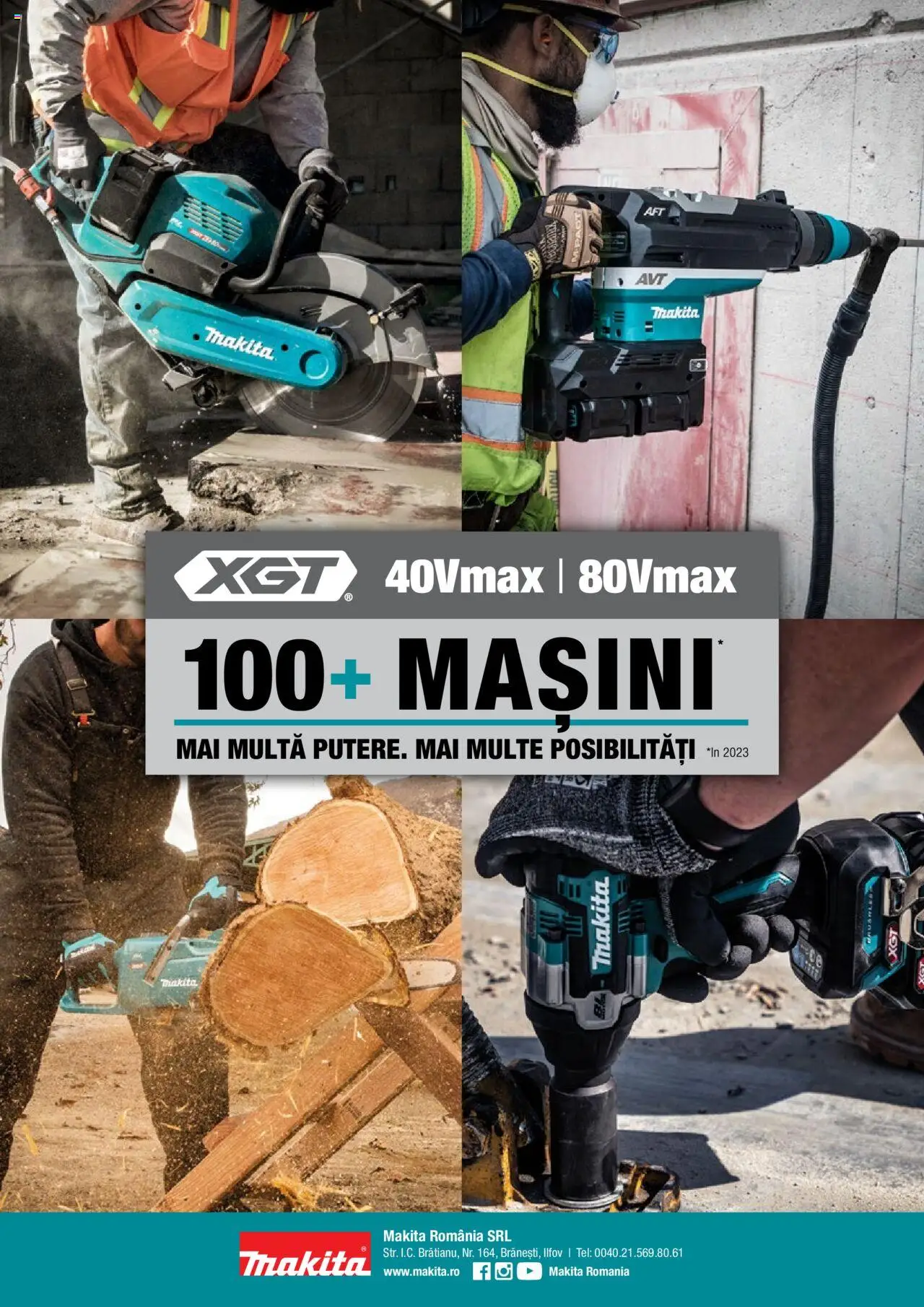 Makita catalog - Mașini cu acumulatori XGT 40Vmax / 80Vmax – valabil de la 01.02.2024 | Pagină: 24