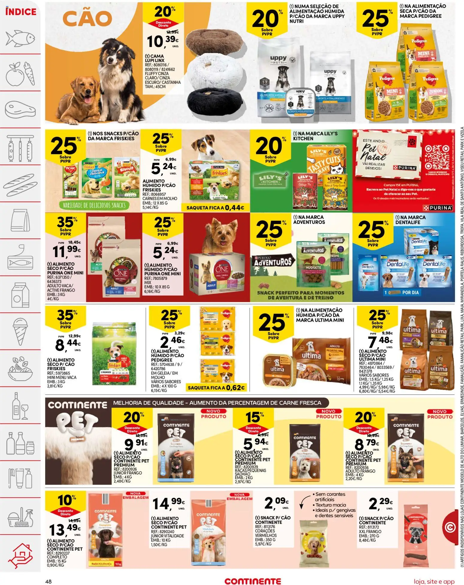 Continente folheto │ válido de 02.12.2025 | Página: 48 | Produtos: Purina one, Frango, Salmão, Carne