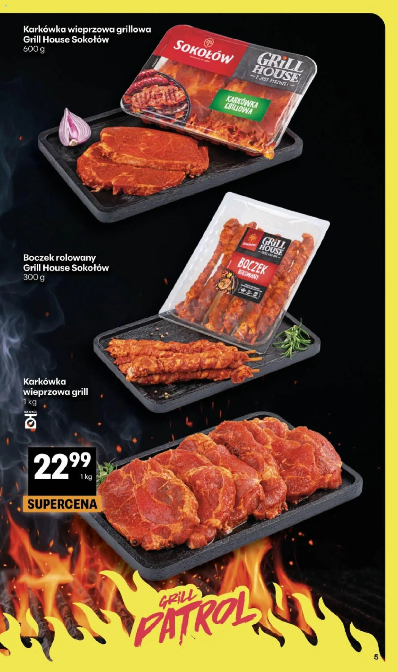 Delikatesy Centrum gazetka od 16.04.2026 | Strona: 5 | Produkty: Karkówka, Karkówka wieprzowa, Grill, Boczek
