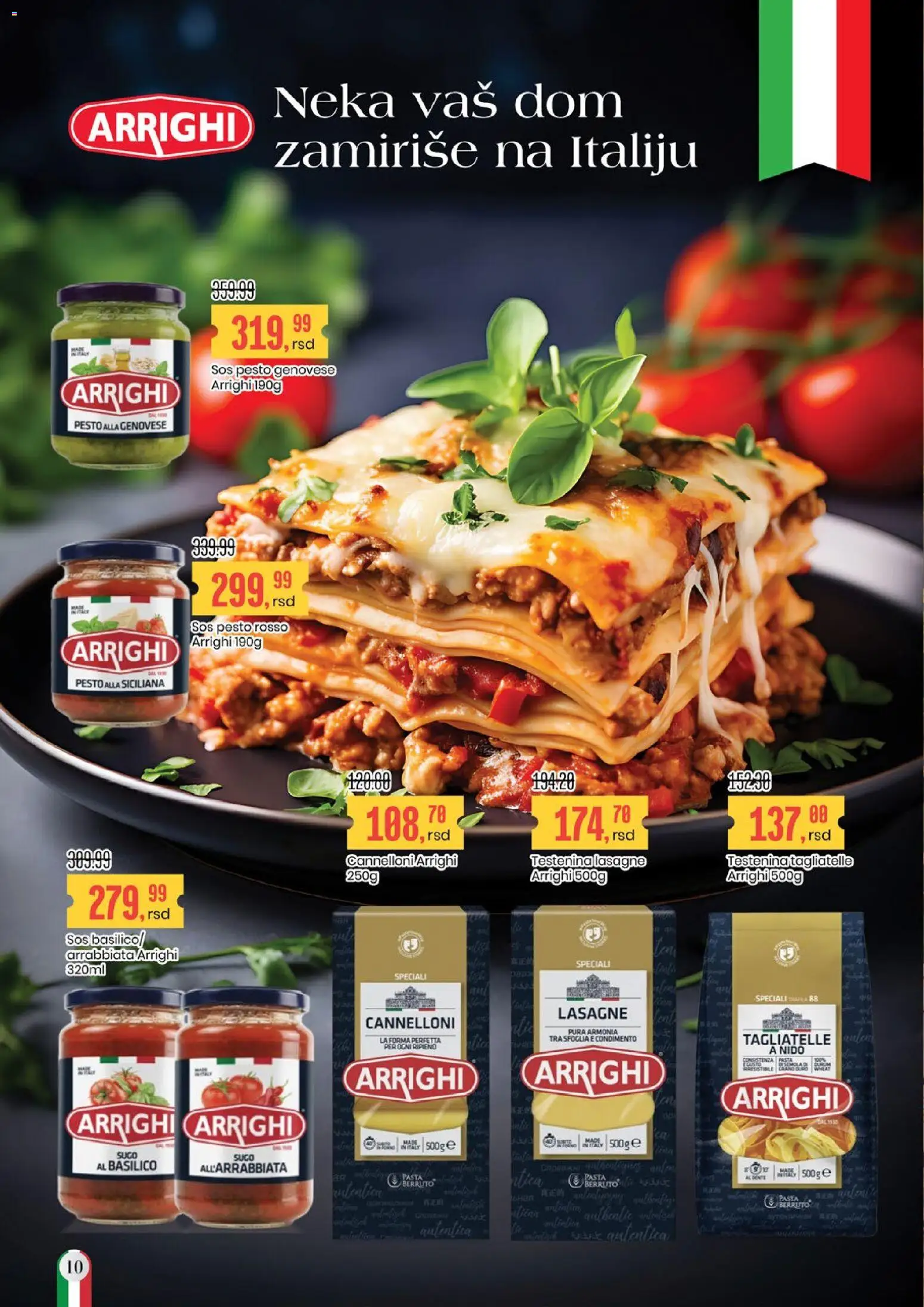 Aroma Market katalog - važi od 26.12.2025 | Strana: 10 | Proizvode: Testenina, Pesto, Tagliatelle, Sos