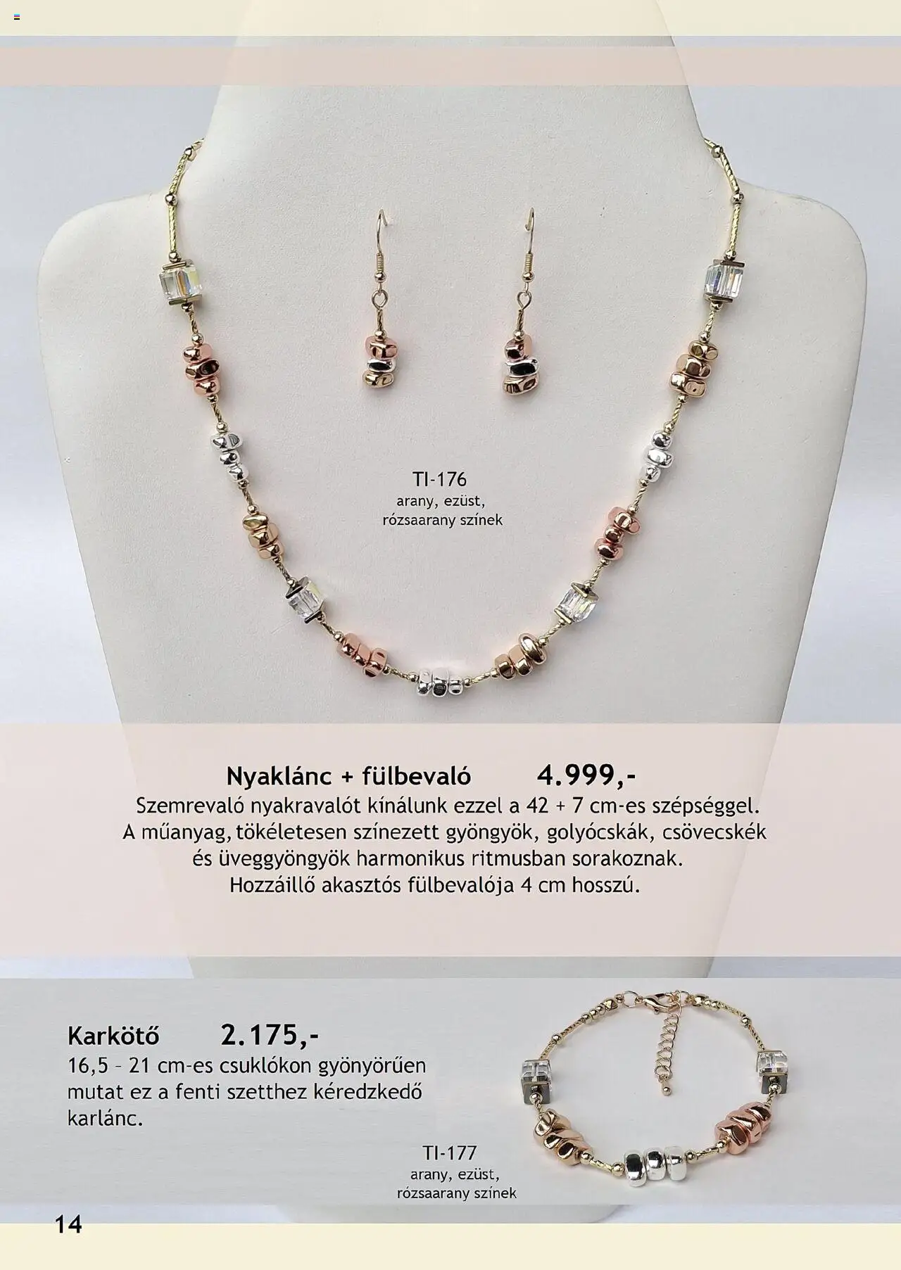 Betly akciós ujság - amely érvényes a következő dátumtól: 03.10.2025 | Oldal: 14 | Termékek: Karkötő