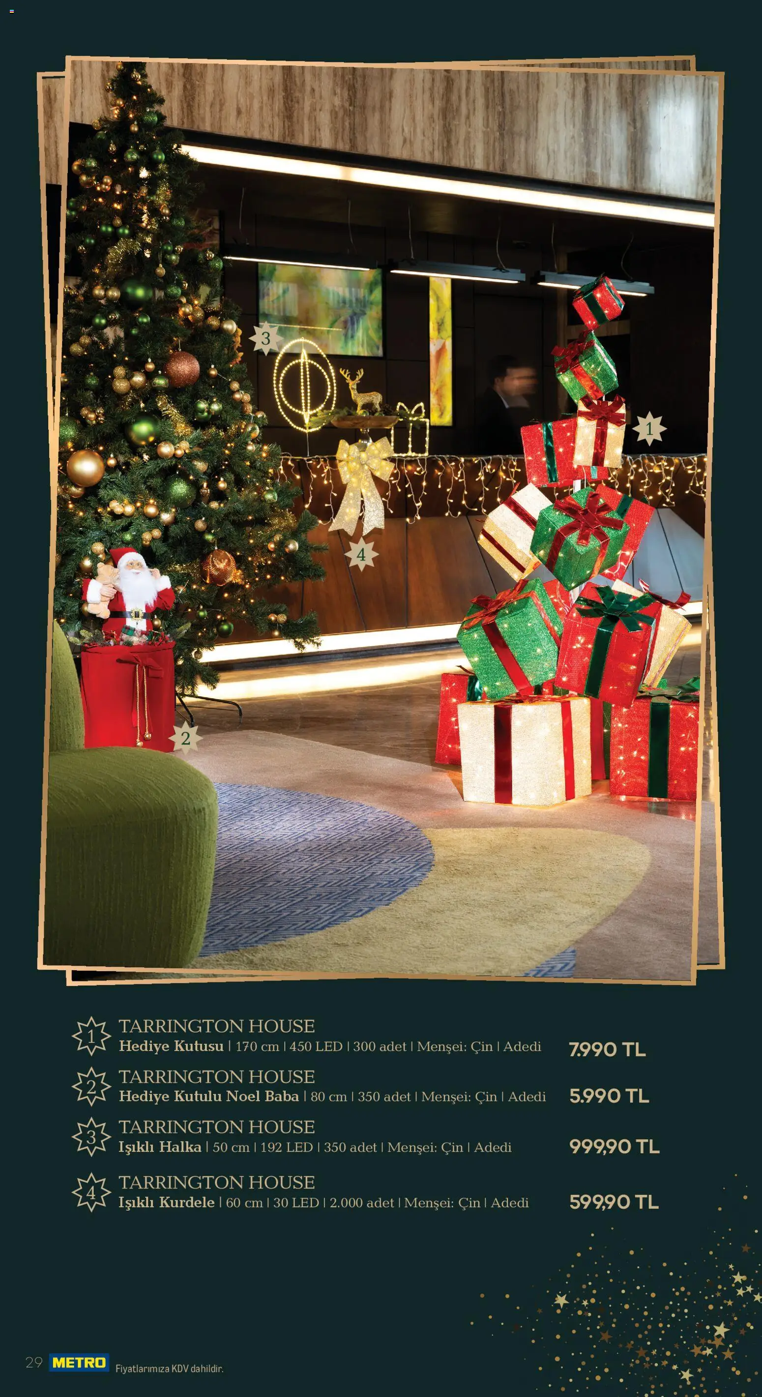 Metro - Yılbaşı Dekorasyon Kataloğu - 18.11.2025 tarihinden itibaren geçerlidir | Sayfa: 29 | Ürünler: Cin