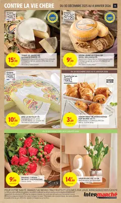 Intermarché - Prévisualisation de GOUDA JEUNE AU CUMIN IGP ROYAL HOLLANDIA, (également disponible au rayon frais emballé) fromage au lait de vache à 31% Mat.Gr sur produit fini valide à partir de 30.12.2025 | Page: 15