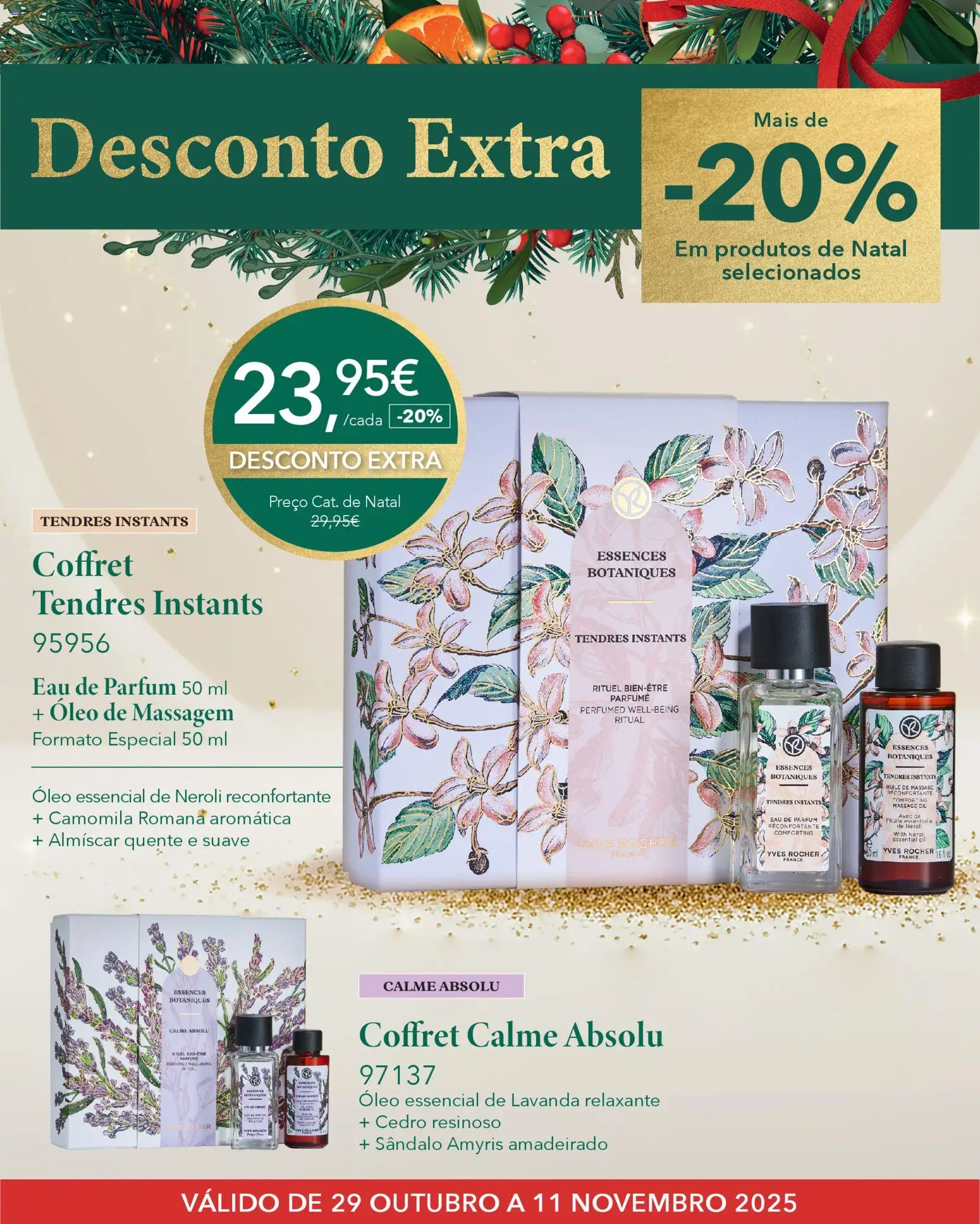 Yves Rocher - Desconto extra natal │ válido de 29.10.2025 | Página: 3 | Produtos: Óleo