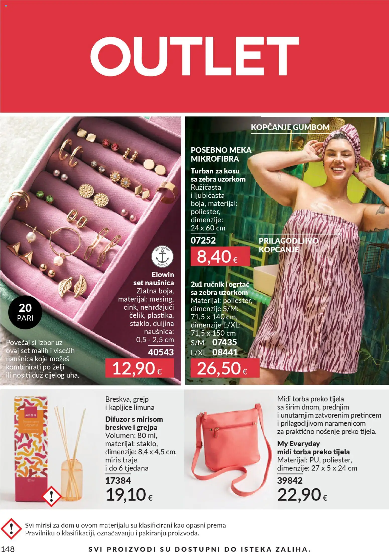 Avon katalog | vrijedi od 01.02.2026 | Stranica: 154 | Proizvodi: Miris, Ručnik, Grejp, Torba