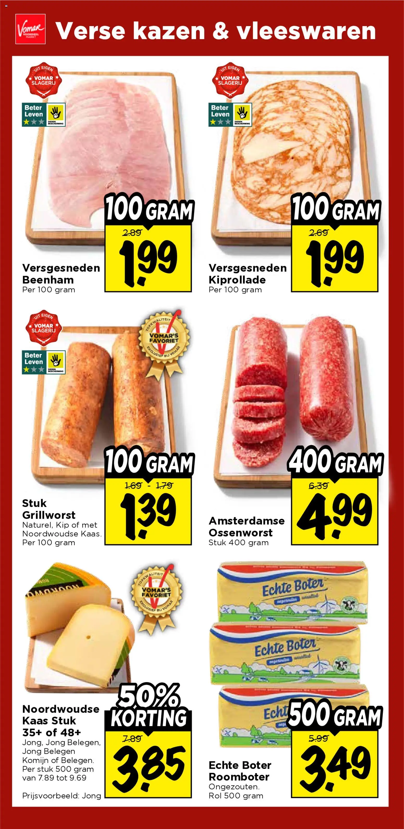 {H1} | Pagina: 27 | Producten: Boter, Kaas, Roomboter, Komijn