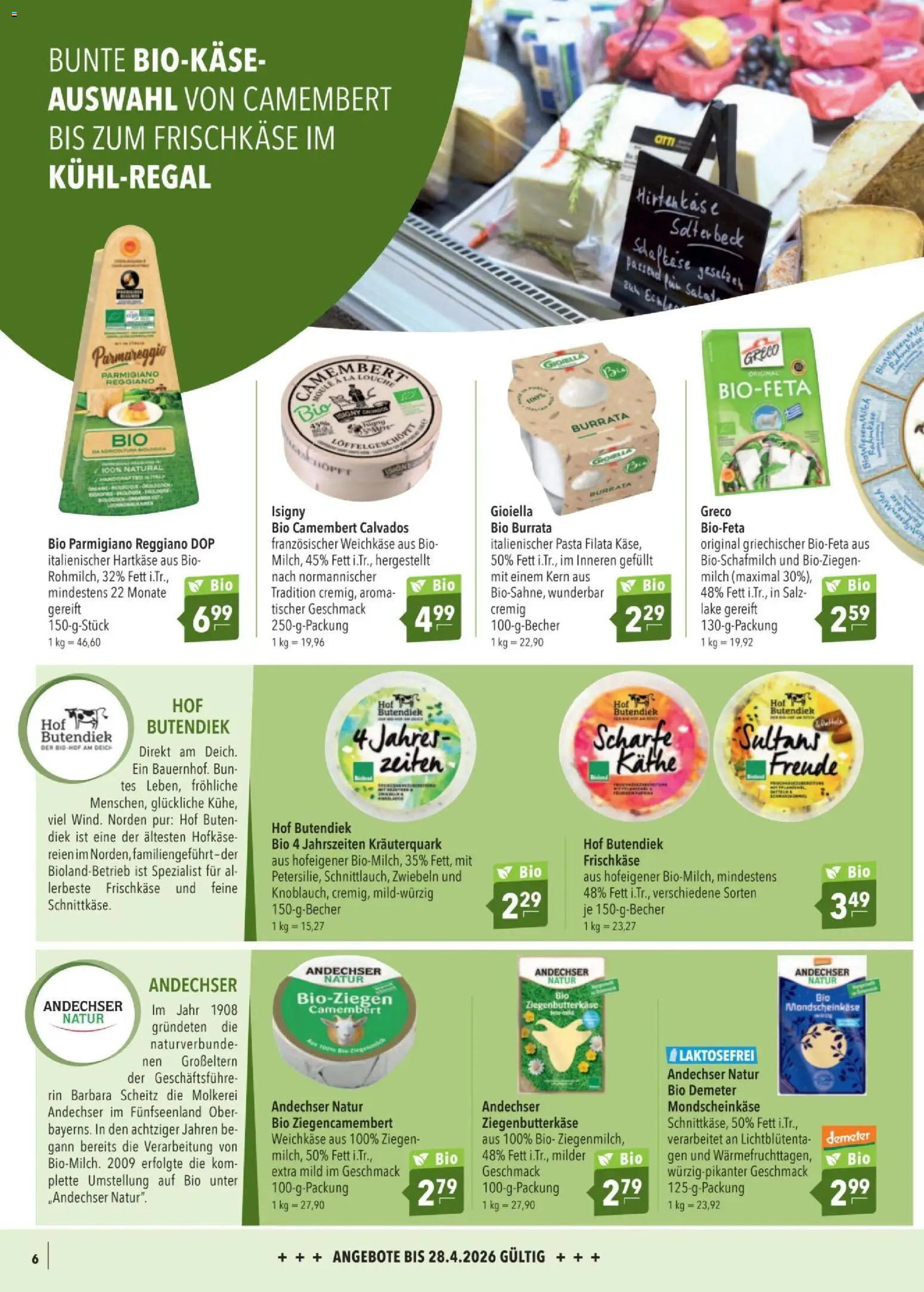 CITTI tilbudsavis – gyldig fra 01.04.2026 | Side: 6 | Produkter: Camembert, Pasta, Salat, Cebola