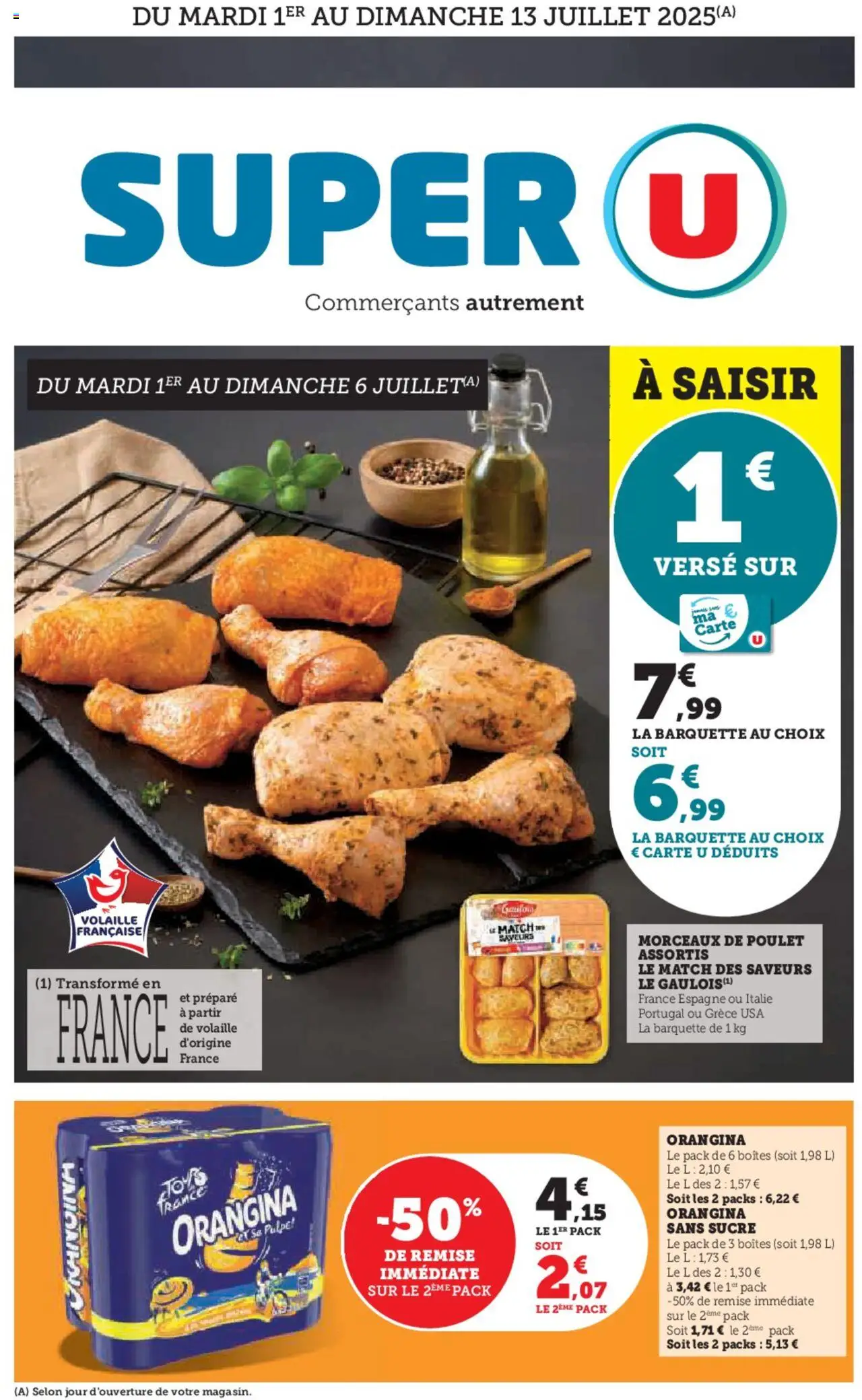  | Page: 1 | Produits: Orangina, Sucre, Volaille