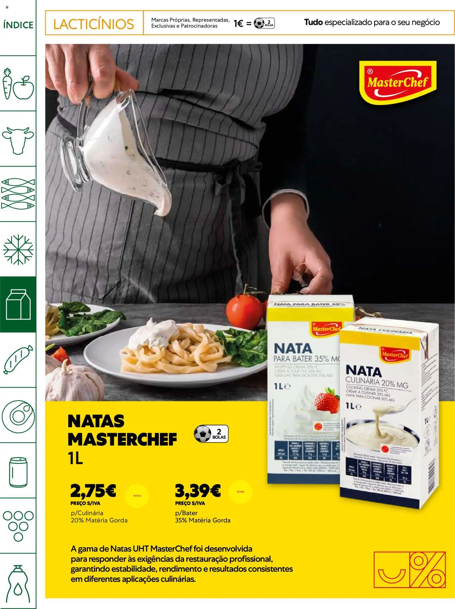 Recheio Horeca │ válido de 14.04.2026 | Página: 12 | Produtos: Nata, Creme, Natas