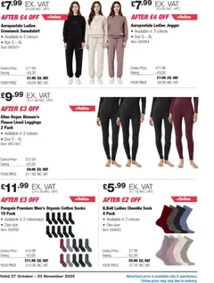 Preview of Costco - Holiday Savings valid from 27.10.2025 | Page: 16 | Products: Sweatshirt, Socks, Leggings