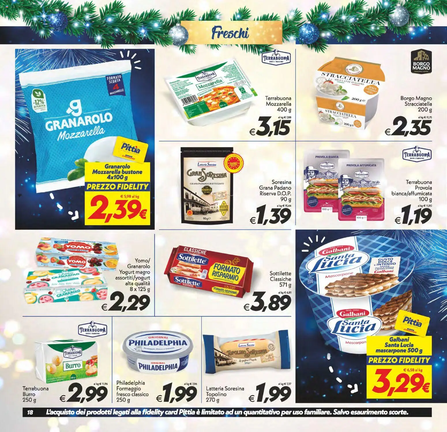 Volantino SuperConveniente del 27.12.2025 | Pagina: 18 | Prodotti: Mozzarella, Latte, Provola, Stracciatella