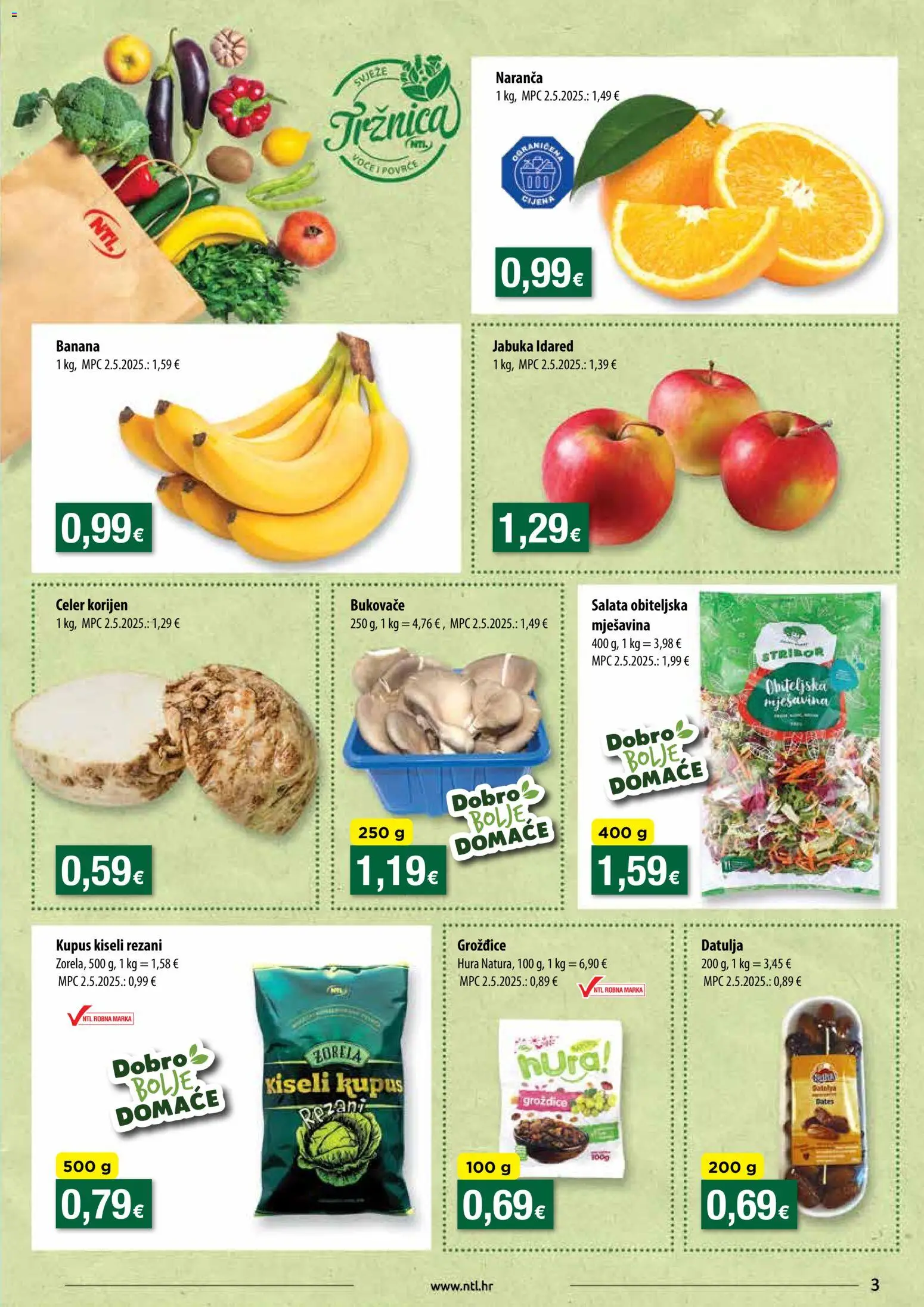 NTL katalog | vrijedi od 28.01.2026 | Stranica: 3 | Proizvodi: Celer, Salata, Grožđice, Kupus