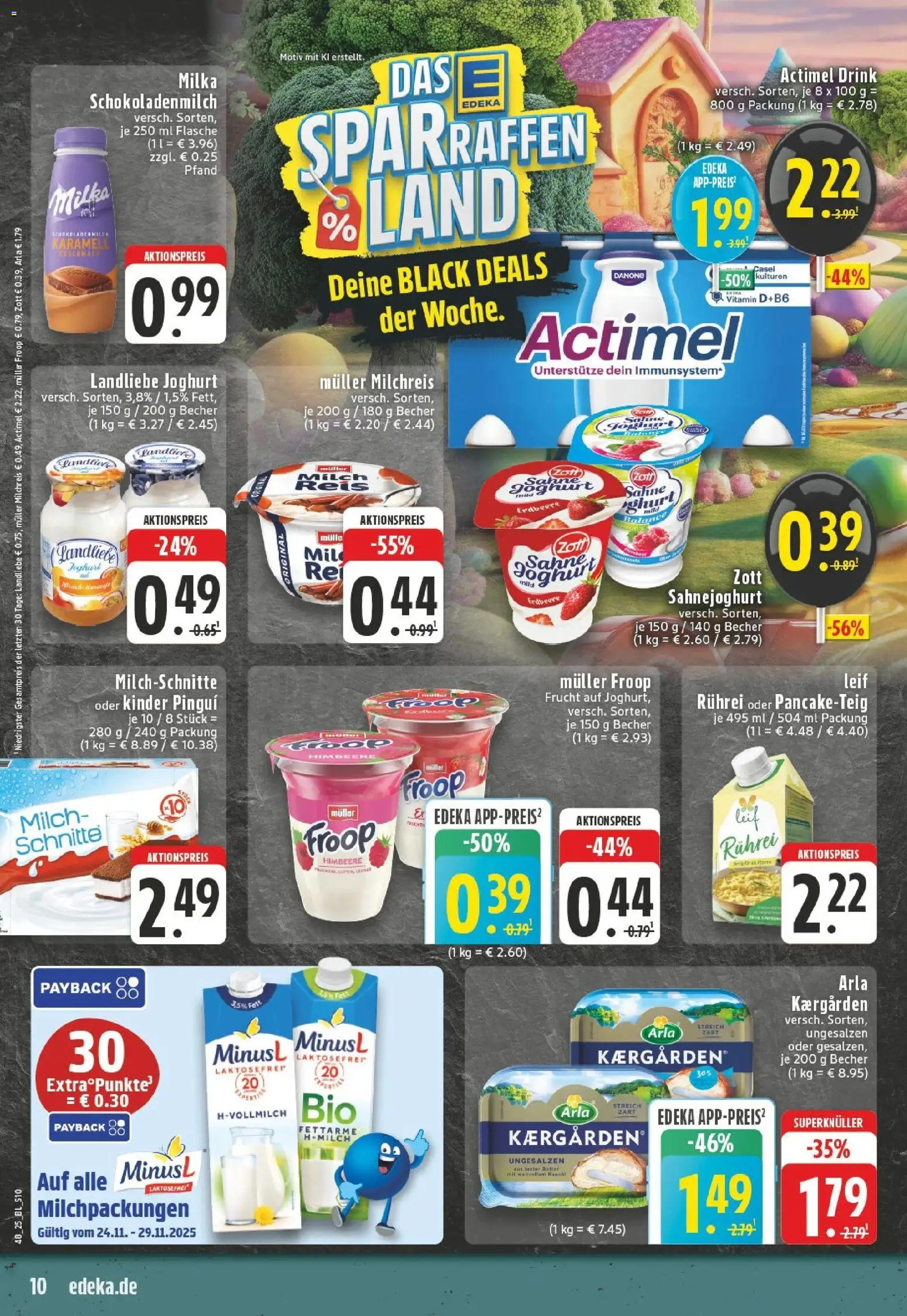 Edeka prospekt Bad Marienberg	 – gültig ab 23.11.2025 | Seite: 10 | Produkte: Froop, Butter, Pudding, Himbeere