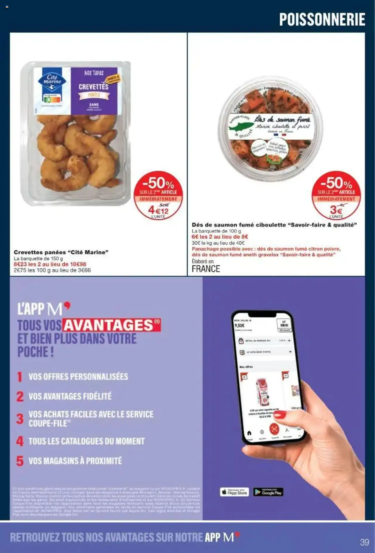  | Page: 39 | Produits: Citron, Poissonnerie, Crevettes, Saumon