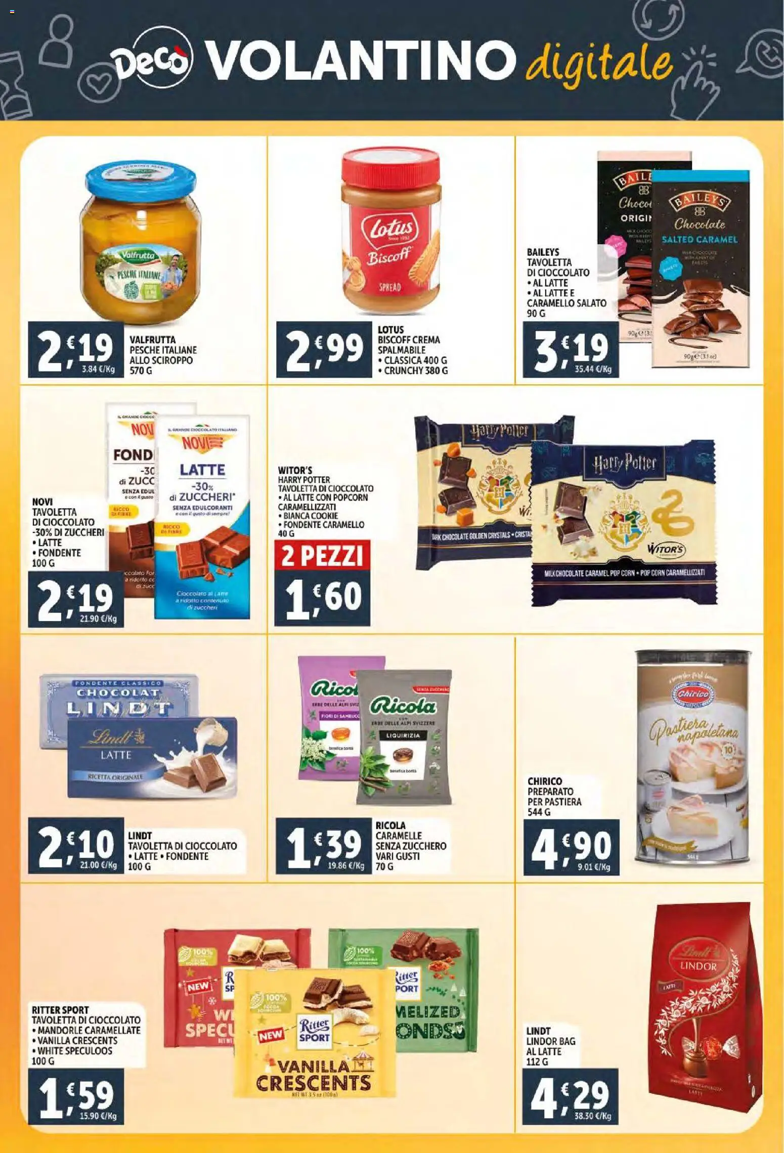 Volantino Decò del 18.12.2025 | Pagina: 34 | Prodotti: Crema, Cioccolato, Caramelle, Zucchero