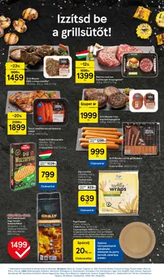 Tesco akciós ujság - amely érvényes a következő dátumtól: 28.08.2025 | Oldal: 11 | Termékek: Grillkolbász, Tortilla, Grill, Csirkecombfile