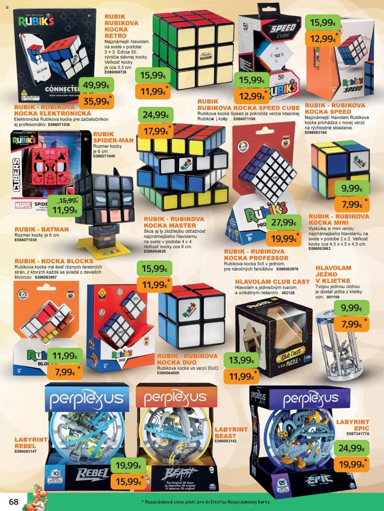 Nové Dráčik akcie – leták je platný od 03.10.2025 | Strana: 68 | Produkty: Puzzle