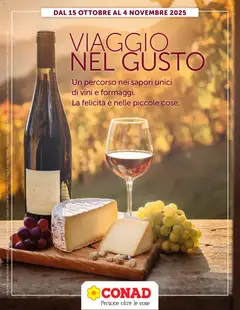Anteprima del volantino Conad Viaggio nel Gusto catalogo valido a partire dal 15.10.2025