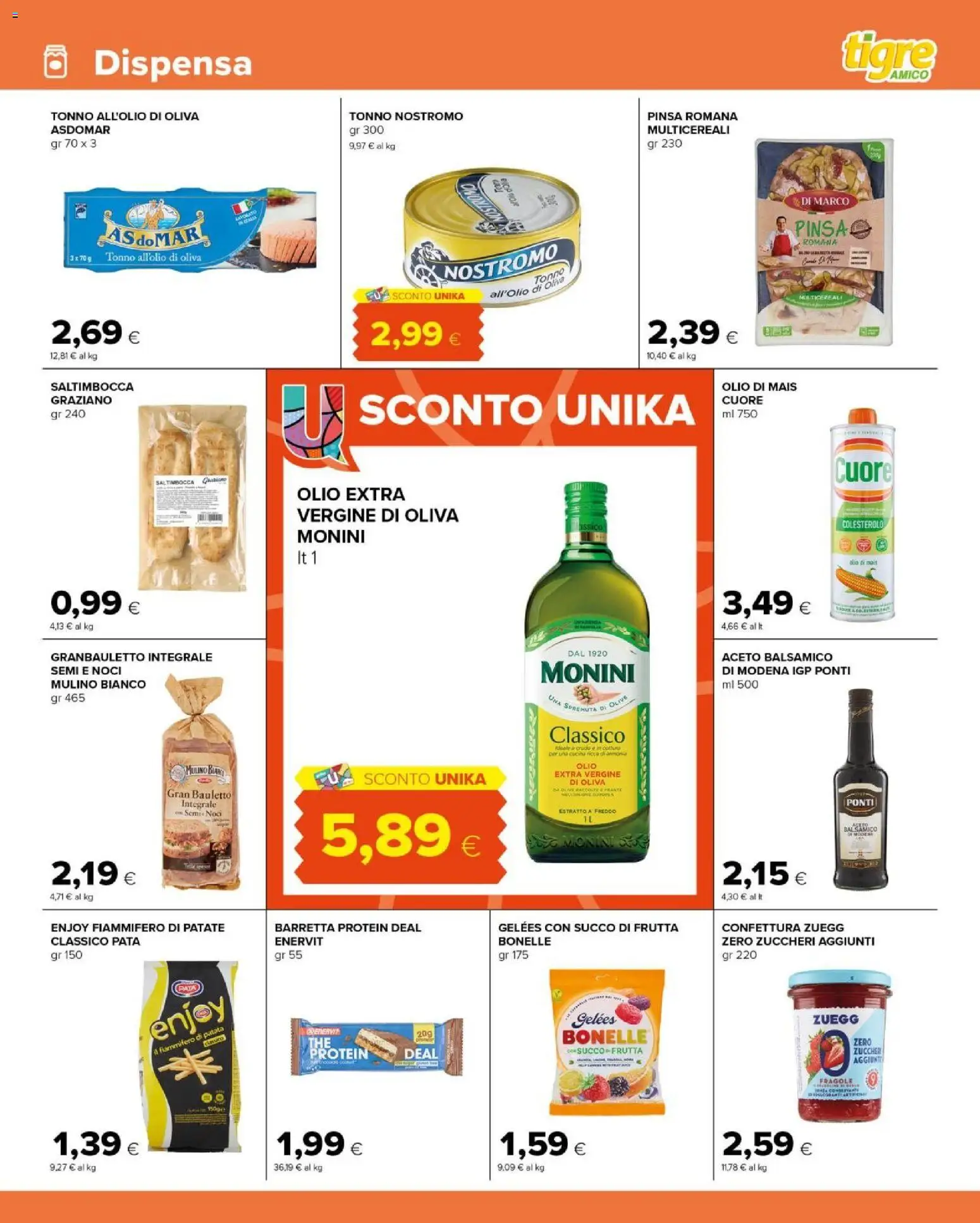 Volantino Tigre del 07.04.2026 | Pagina: 9 | Prodotti: Patate, Noci, Tonno, Aceto