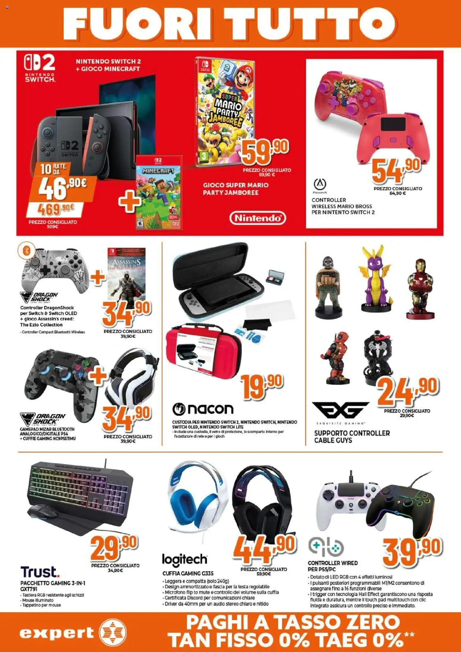 Volantino Expert del 15.01.2026 | Pagina: 8 | Prodotti: The, Mouse, Tastiera, Gioco