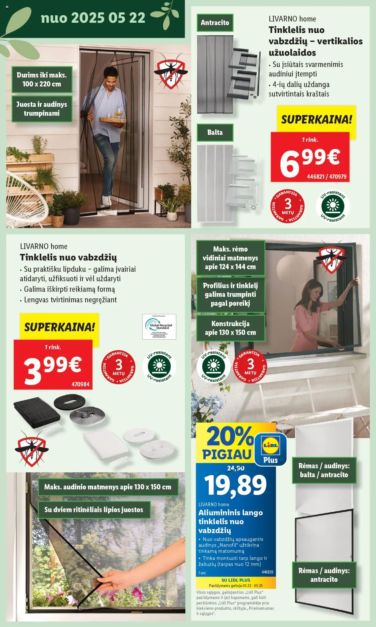 LIDL leidinys - Švenčiame sodą│galioja nuo 12.05.2025 | Puslapis: 20 | Prekių: Užuolaidos