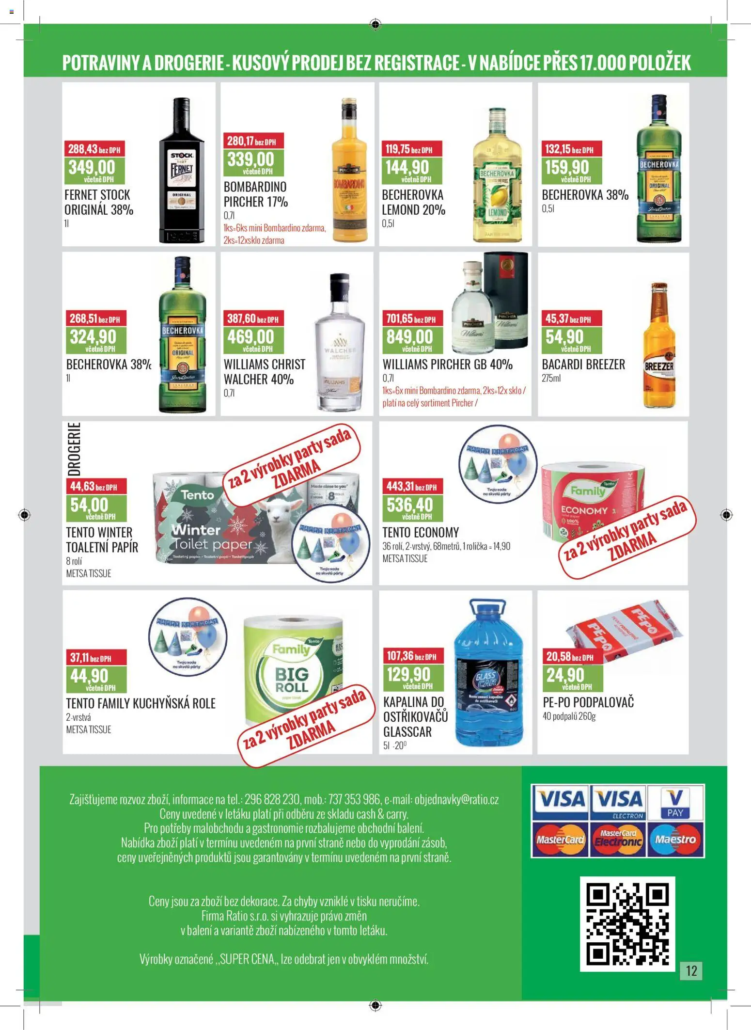Ratio leták od 01.12.2025 | Strana: 13 | Produkty: Pepo podpalovač, Fernet, Becherovka, Drogerie