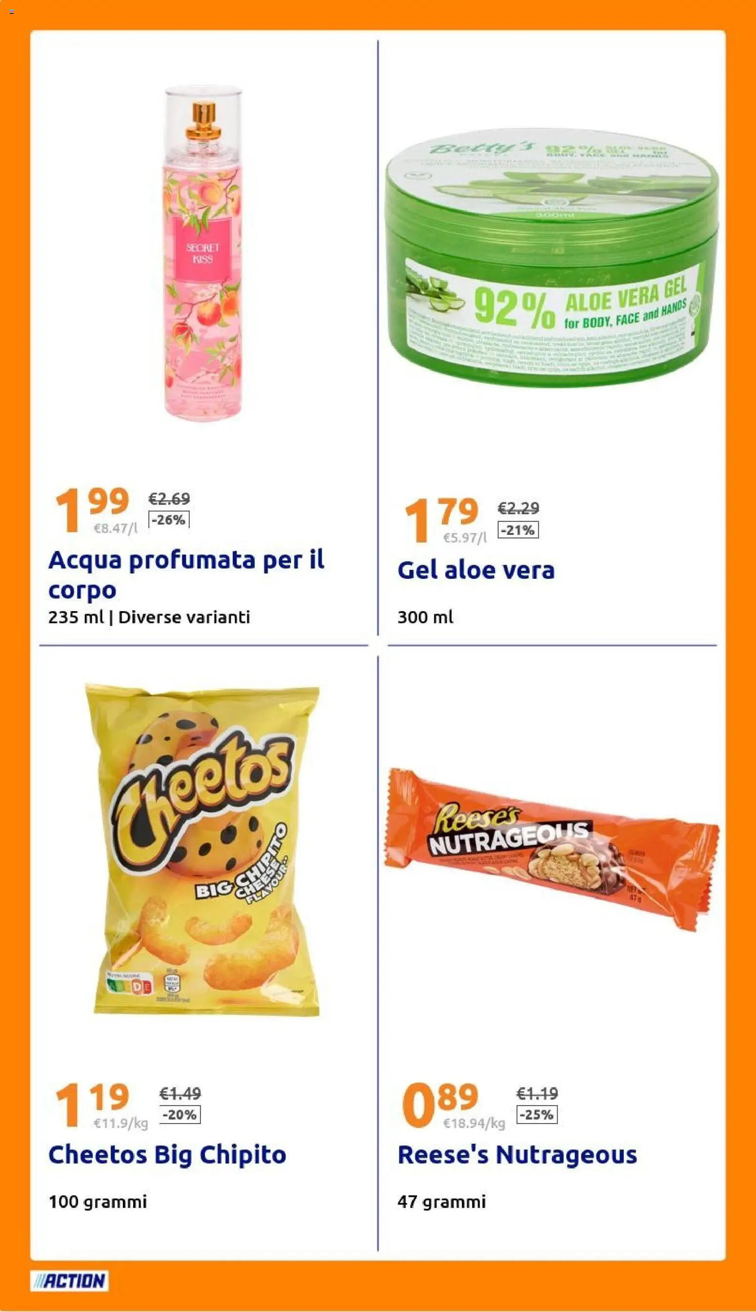 Volantino Action del 24.12.2025 | Pagina: 24 | Prodotti: Acqua, Aloe vera
