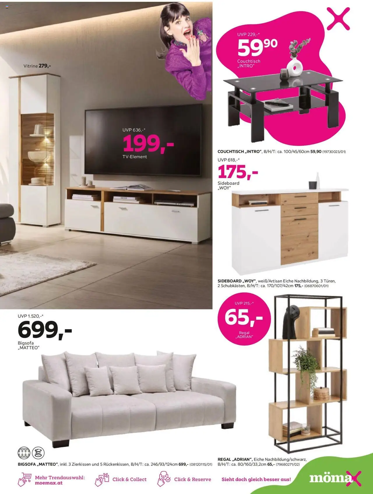 Mömax Prospekt aktuell gültig ab 05.08.2025 | Seite: 3 | Produkte: Couchtisch, Regal