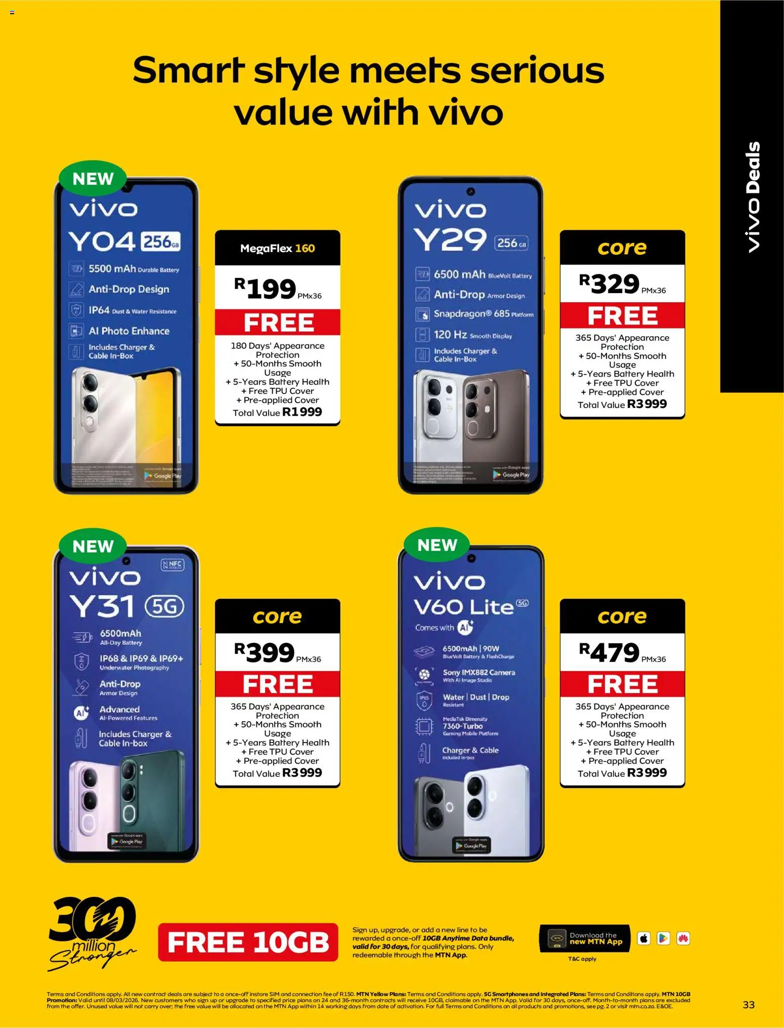 New MTN catalogue – valid from 09.03.2026 | Page: 33 | Products: Data, Camera, Battery, Charger