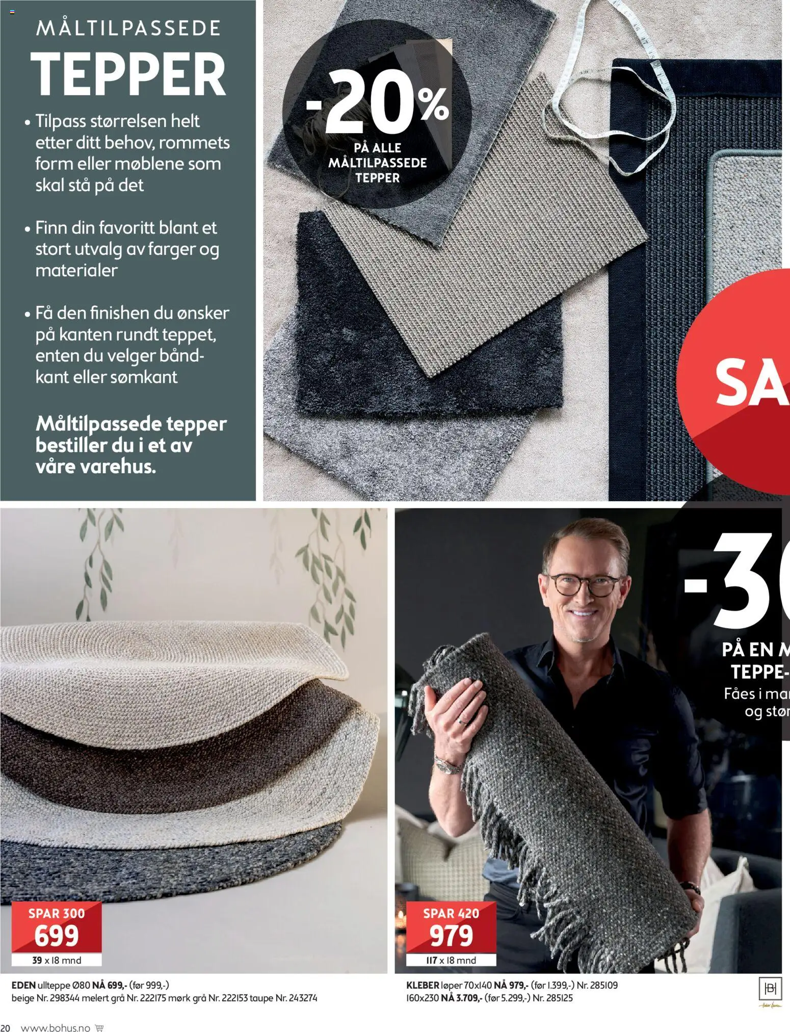 {H1} | Side: 20 | Produkter: Teppe